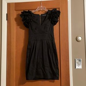French Connection ruffle sleeve mini dress